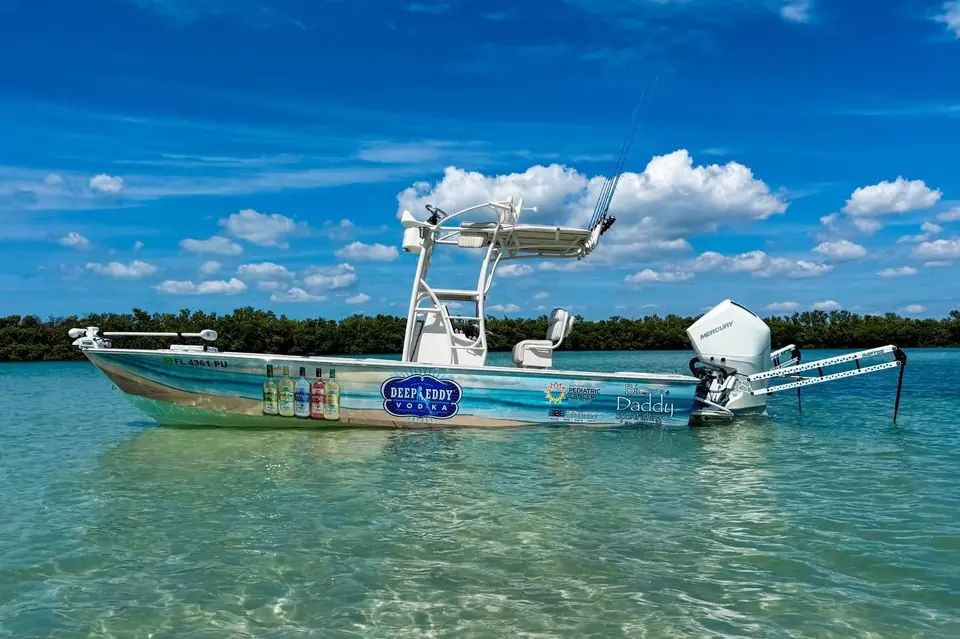 Big Daddy Sportfishing Tampa Bay charter boat in turquoise water